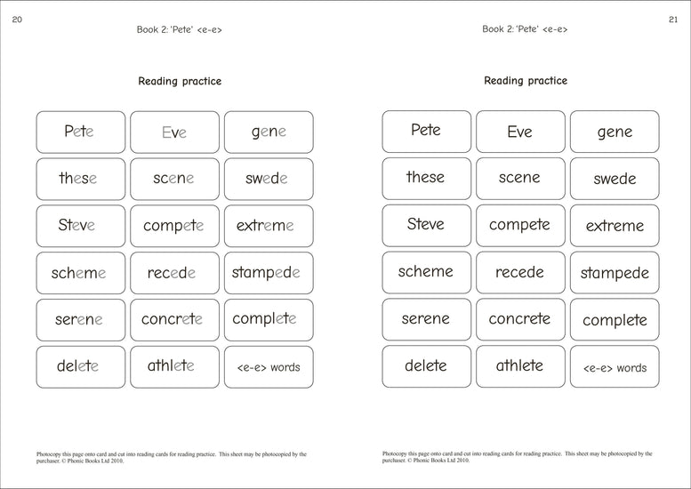 Dandelion Readers Split Vowel Spellings Activities – Phonic Books UK
