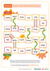 Autumn Snakes and Ladders Game - image