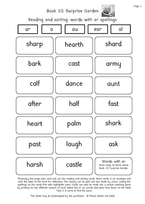 Moon Dogs at Home Book 10 Activity Sheets