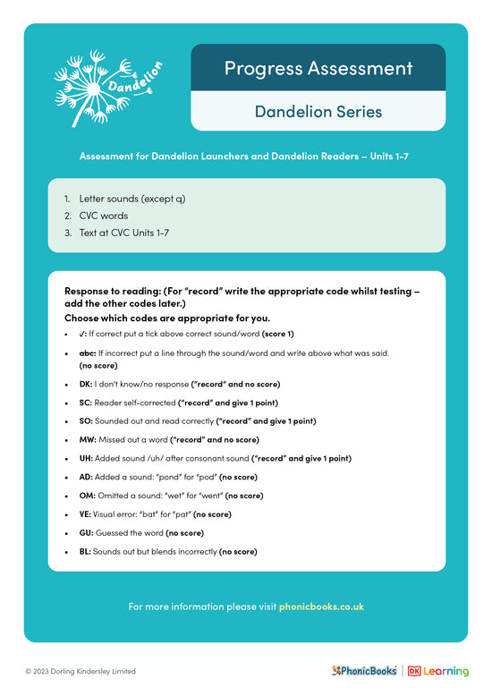 Dandelion Launchers Units 1-7 Progress Assessment