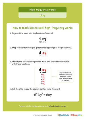 High-frequency words: 'day' - image