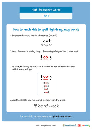 High-frequency words: 'look' - image