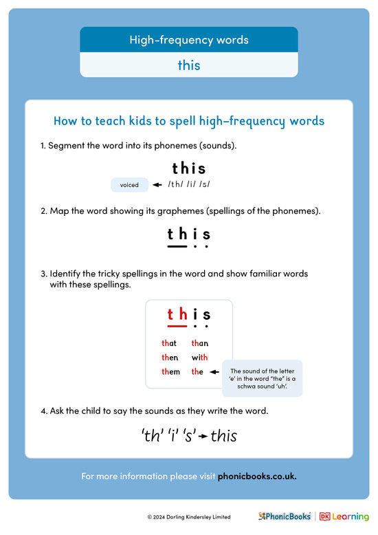 High-frequency words: 'this' - image