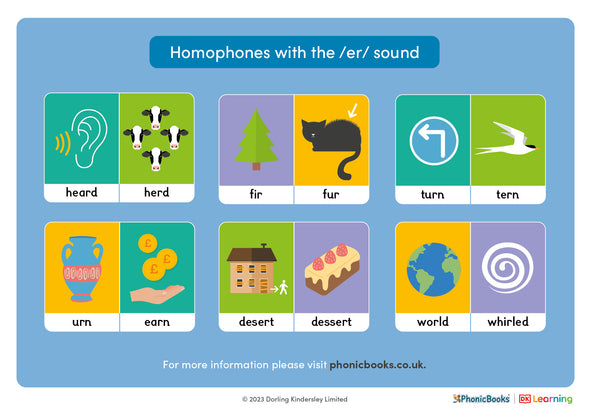 Homophones with the /er/ sound - image