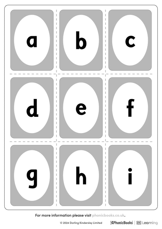 Simple snap cards: A-Z (B&W) - image