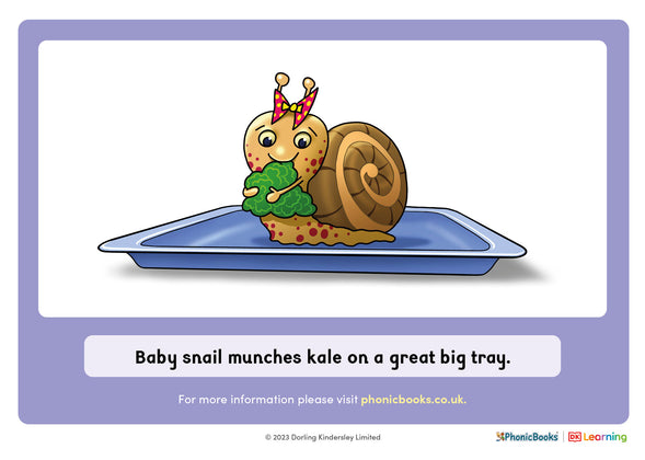 Snail sentence with /ae/ words (Colour) - image