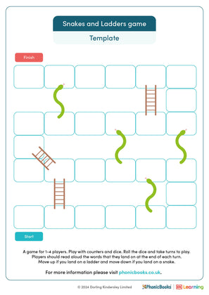 Snakes and Ladders game template (2) - image