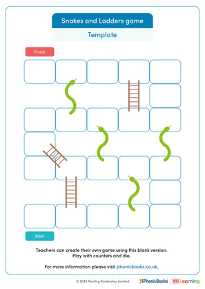 Snakes and Ladders game template - image