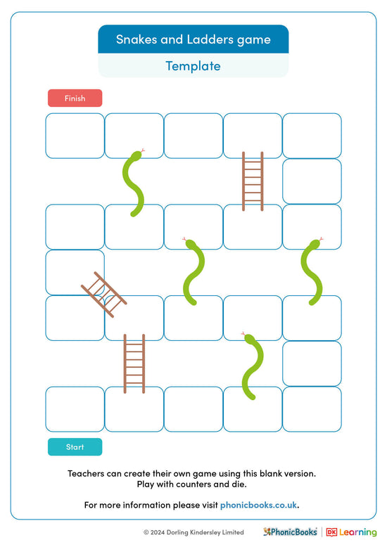 Snakes and Ladders game template - image