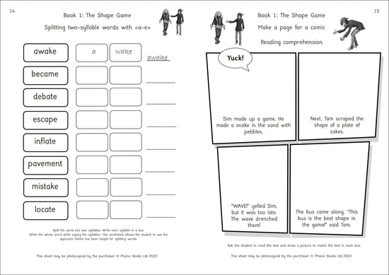 Moon Dogs Split Vowel Spellings Activities