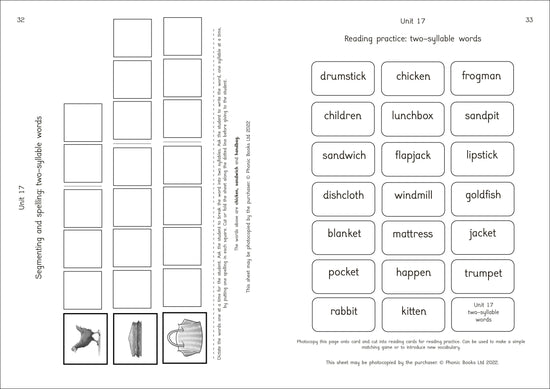 Dandelion Launchers Reading and Writing Activities Units 16-20