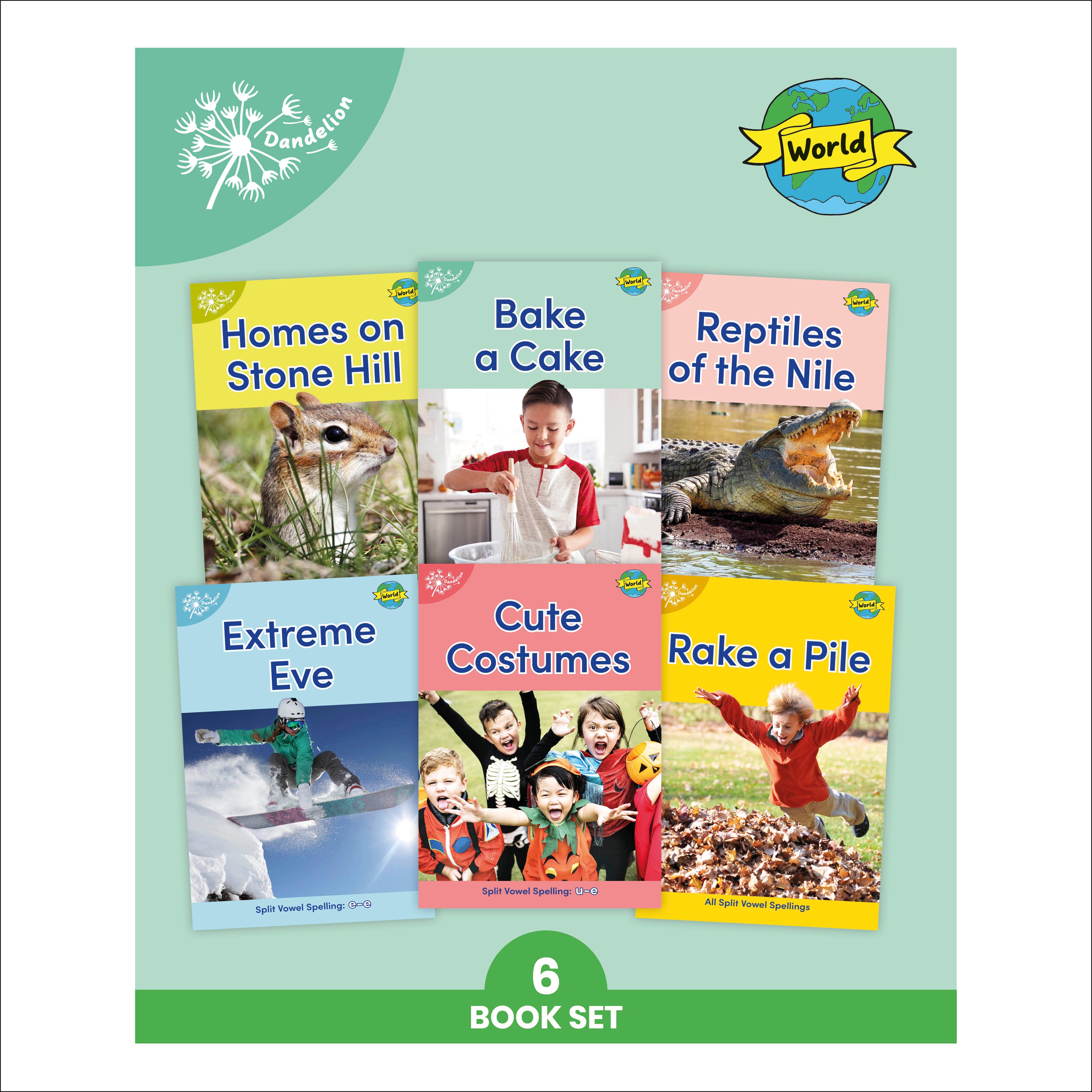 Dandelion World Split Vowel Spellings – Phonic Books UK