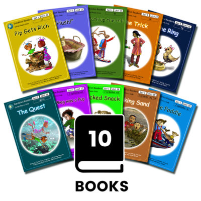 Dandelion Readers, Set 1 Units 11-20 'Pip Gets Rich' - Phonic Books